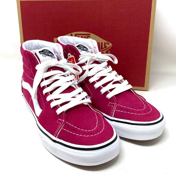 VANS Sk8-Hi Cerise Canvas Suede Pink Women - Picture 7 of 8